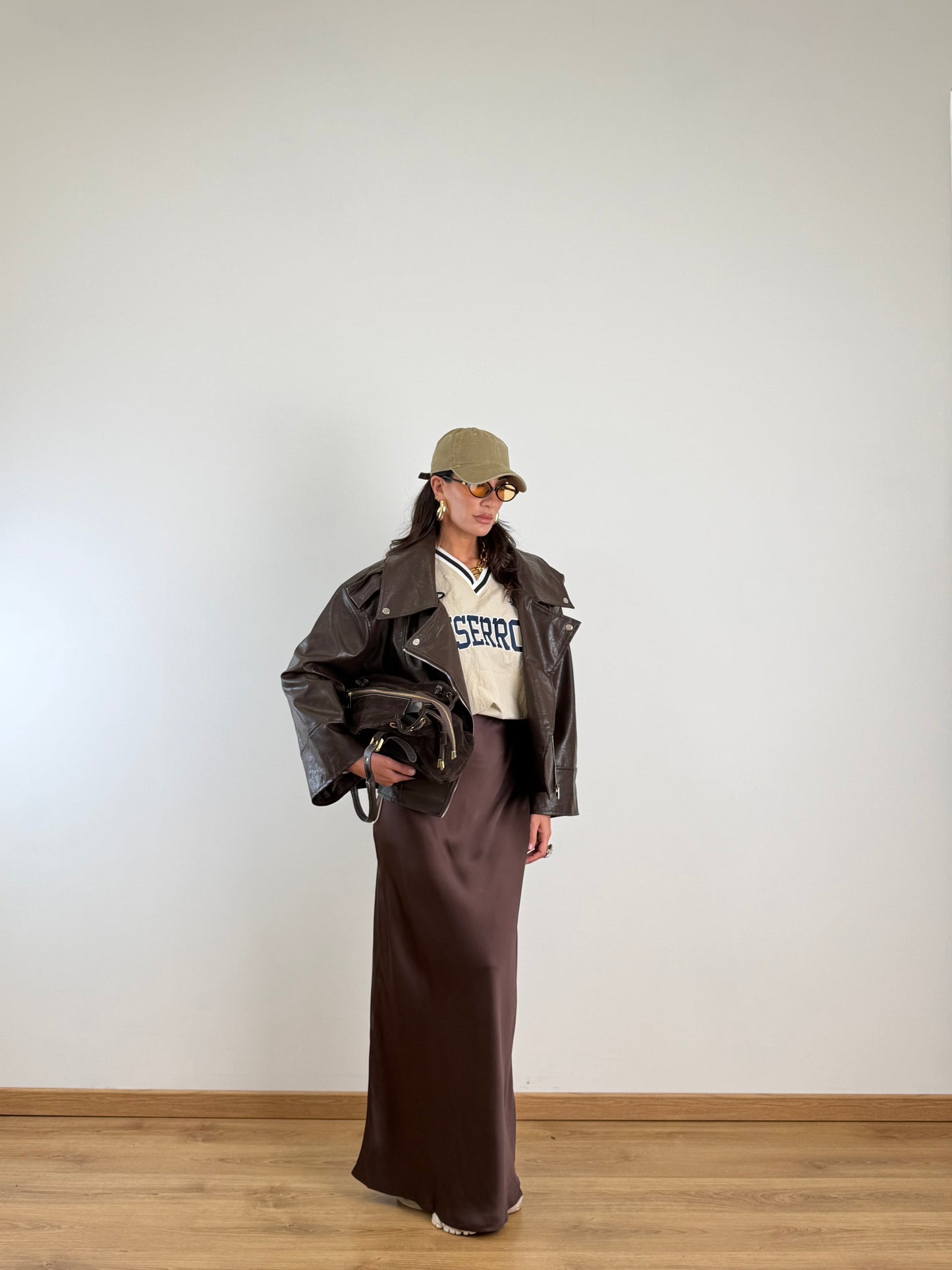 Giacca Biker Brown HM534