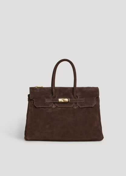 Borsa Elizabeth in Camoscio Testa di Moro