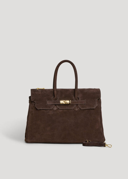 Borsa Elizabeth in Camoscio Testa di Moro