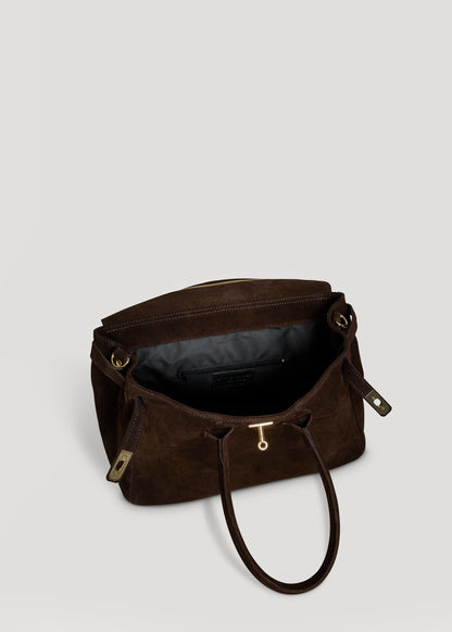 Borsa Elizabeth in Camoscio Testa di Moro