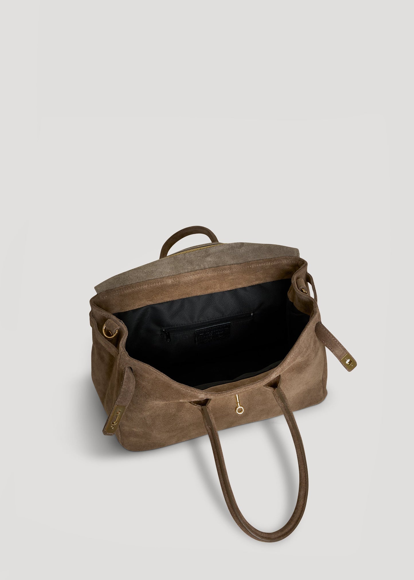 Borsa Elizabeth in Camoscio Taupe