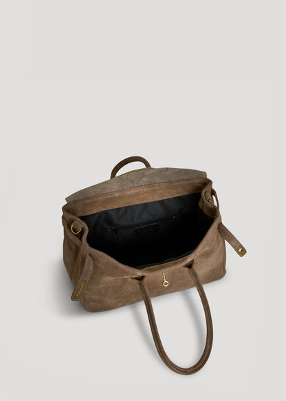 Borsa Elizabeth in Camoscio Taupe