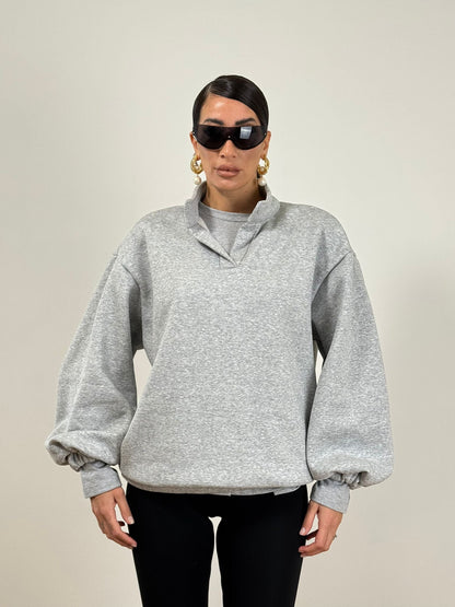 Felpa OVER JUSTWEST GREY MA3