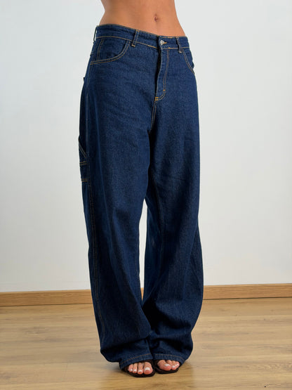 Jeans ballon blu scuro DM136