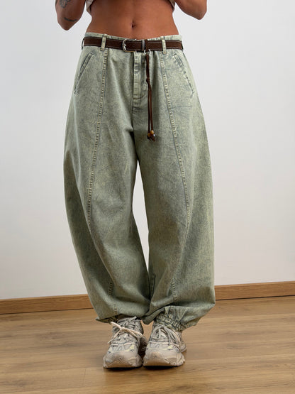 Jeans sfumato verde TR811