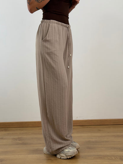 Coordinato beige gessato 25003