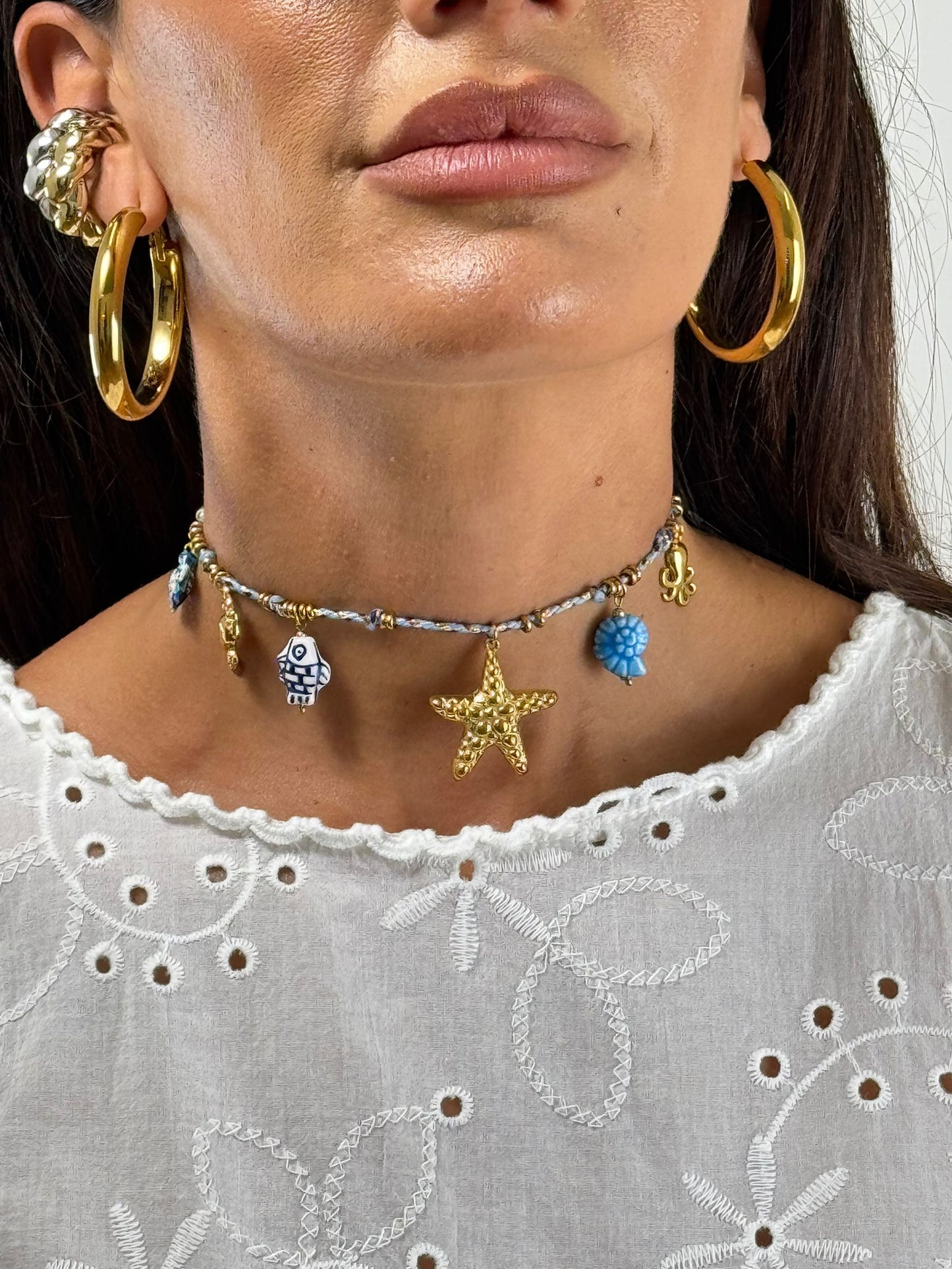 Collana COTONE STELLA MARINA VARI COLORI