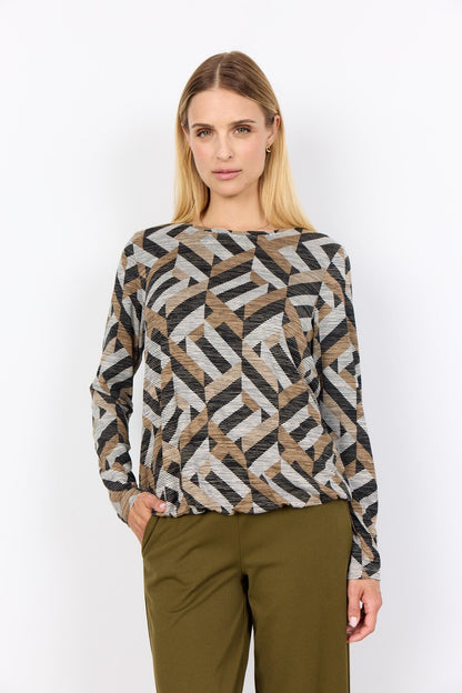 Alma™ – Blusa de Estampado Geométrico