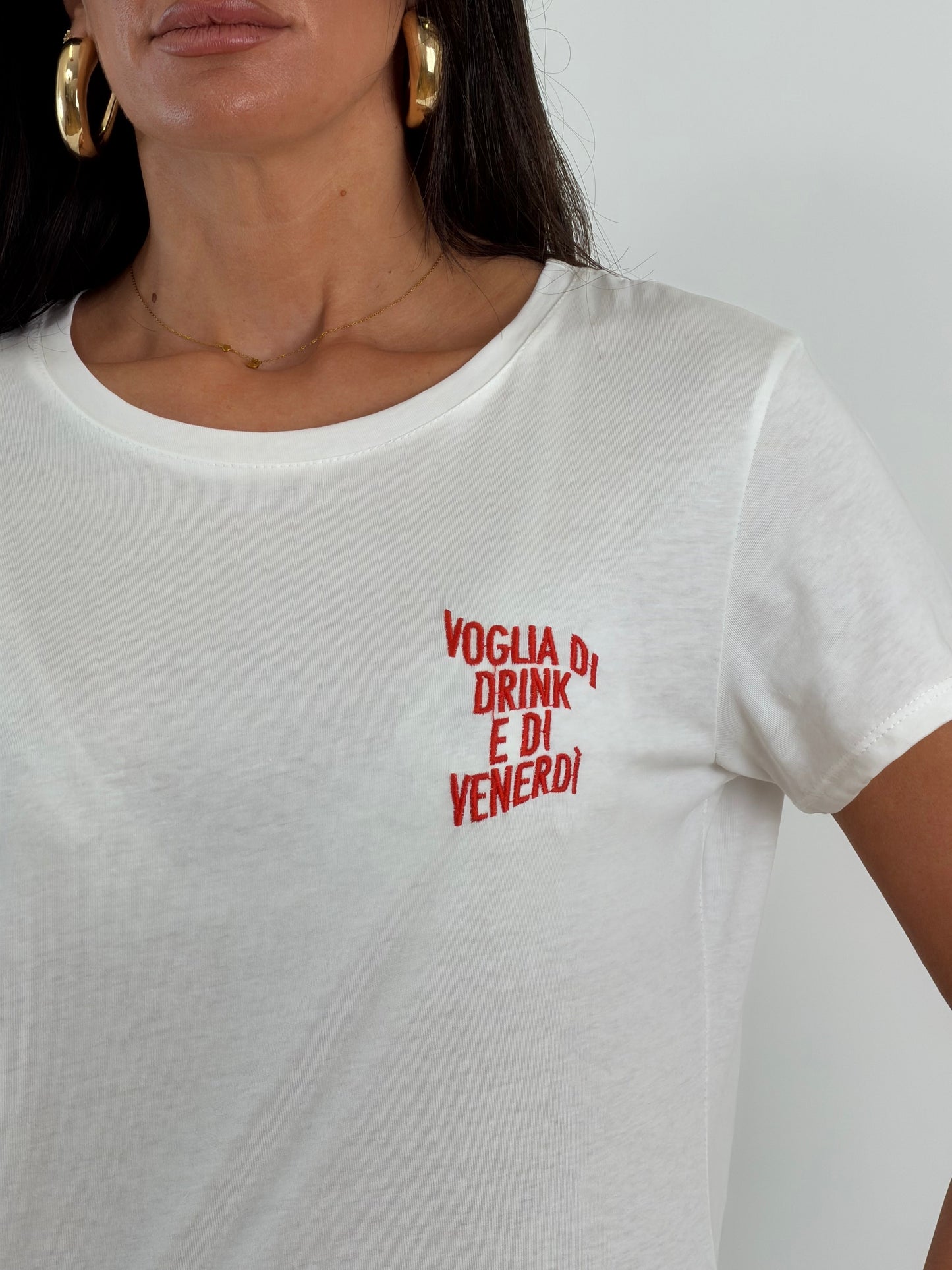 T-shirt voglia di drink e venerdì