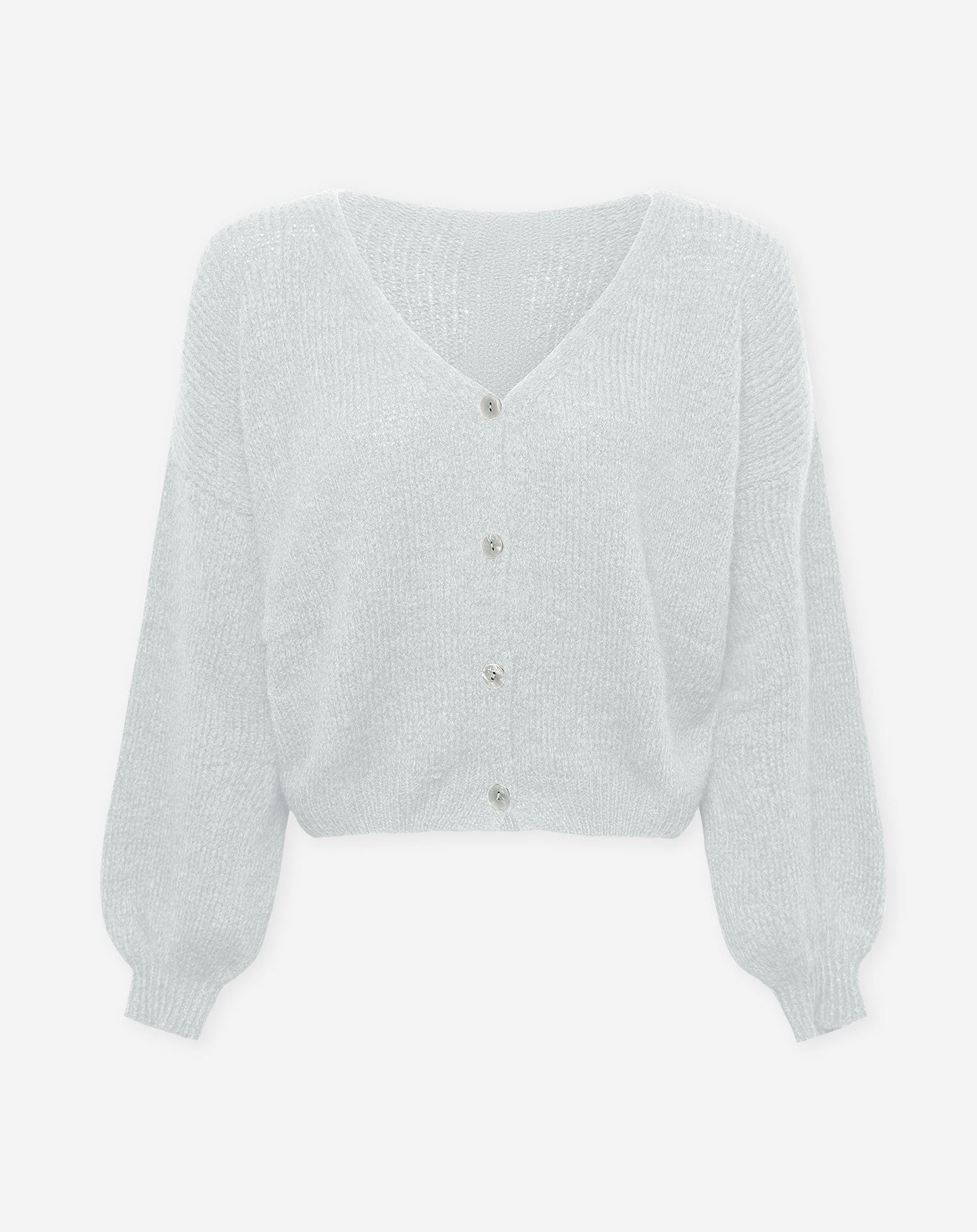 JOLIE V-NECK CARDIGAN LICHTGRIJS