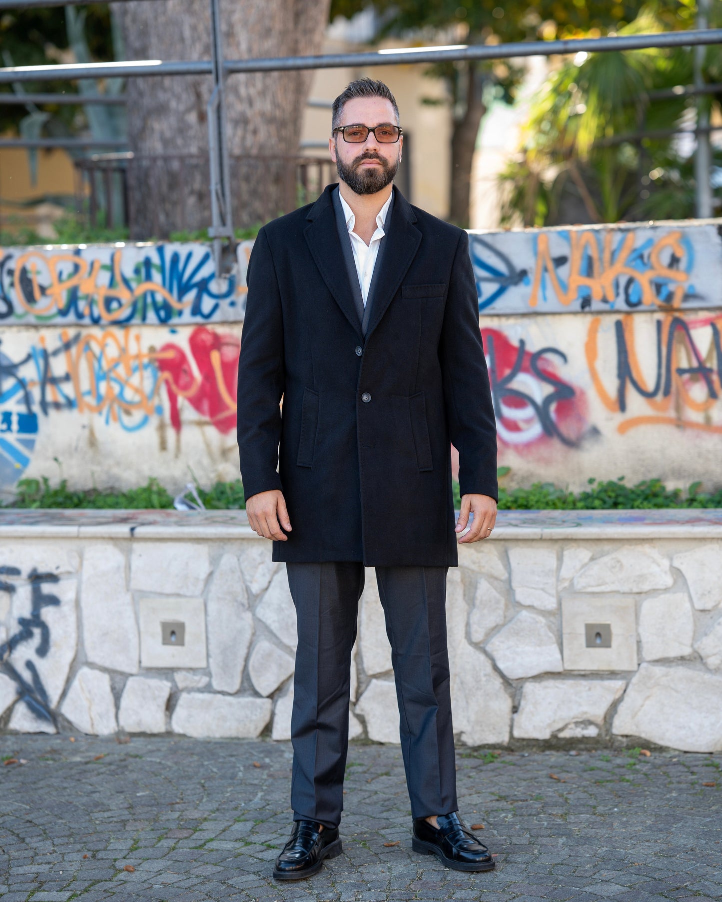 Cappotto Uomo Nero