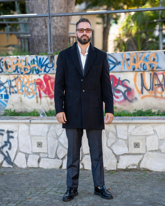 Cappotto Uomo Nero