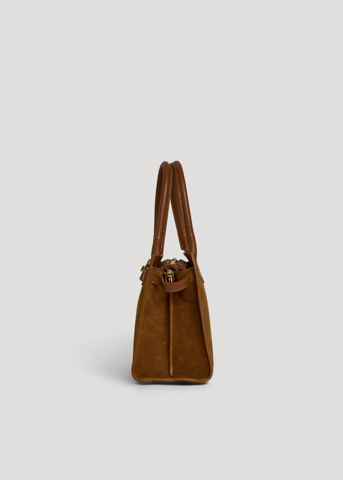 Borsa Grace in Camoscio e pelle Togo Cuoio