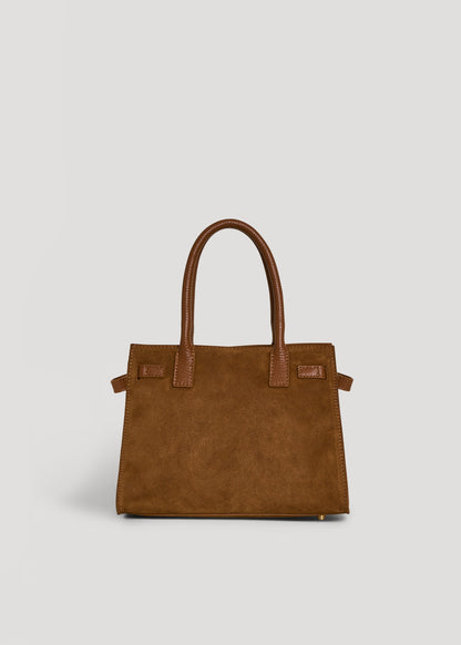 Borsa Grace in Camoscio e pelle Togo Cuoio