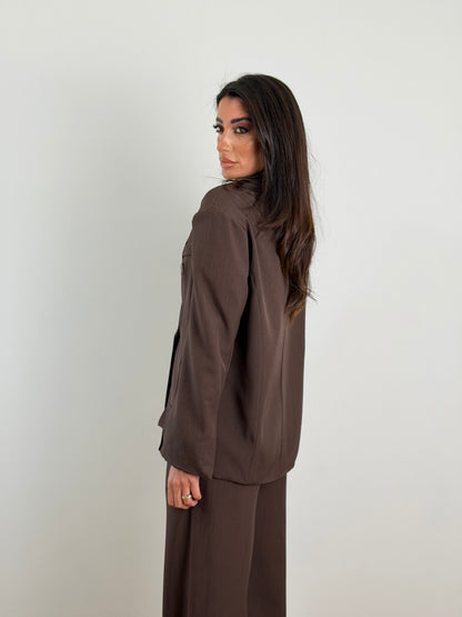 Tailleur Olga Marrone 89026