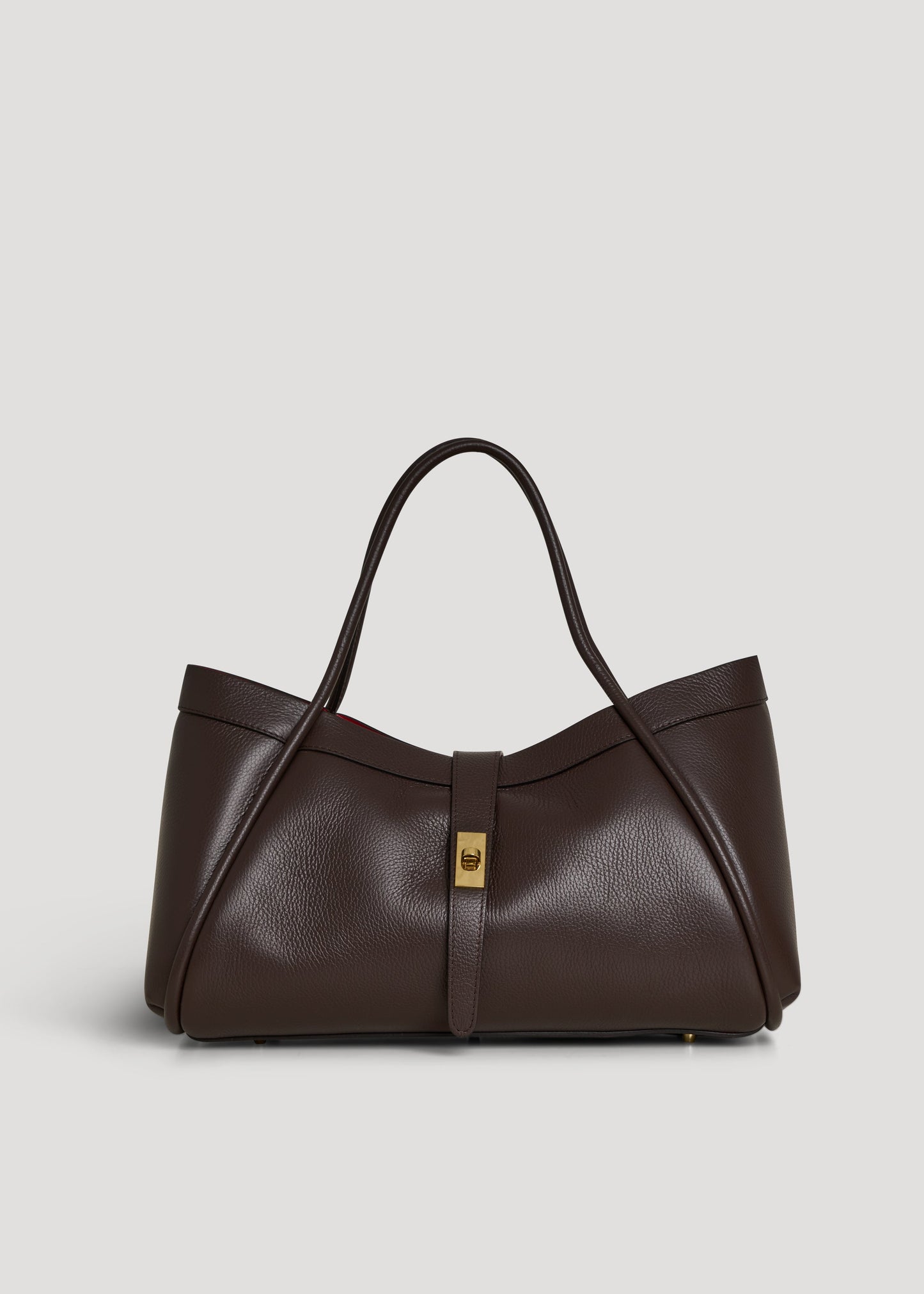 Borsa Mayfair in Pelle Togo Testa di moro