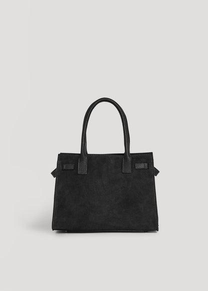 Borsa Grace in Camoscio e pelle Togo Nera