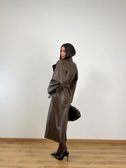 Trench lumina marrone LD5066.