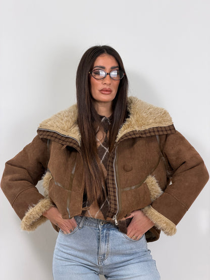 Montone imbottito marrone 5549