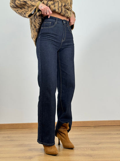 Jeans SCURO RICAMI H5011
