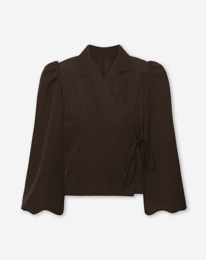 NOE WRAP BLAZER BRUIN