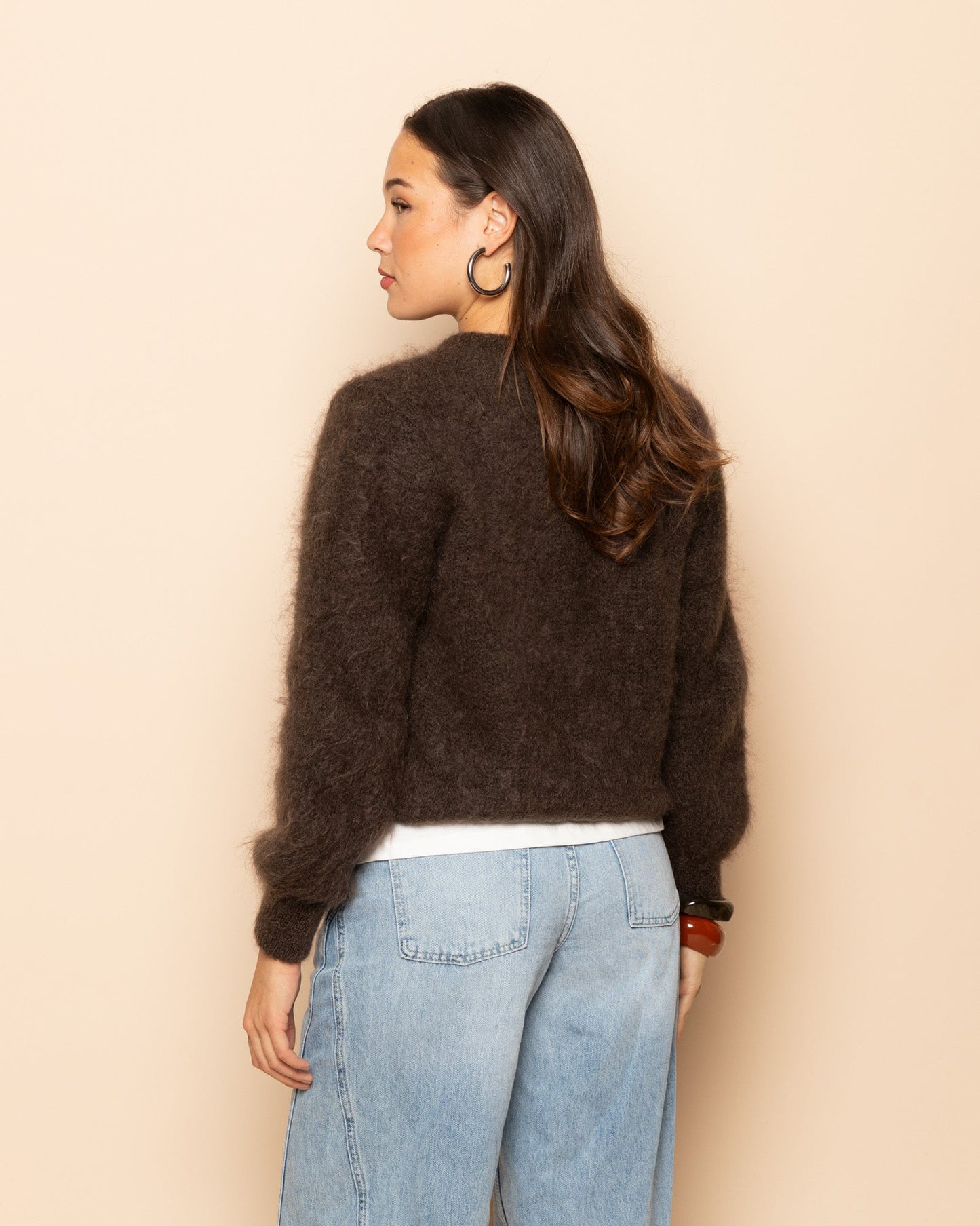 MOHAIR CARDIGAN BRUIN
