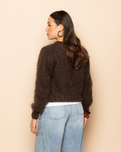 MOHAIR CARDIGAN BRUIN