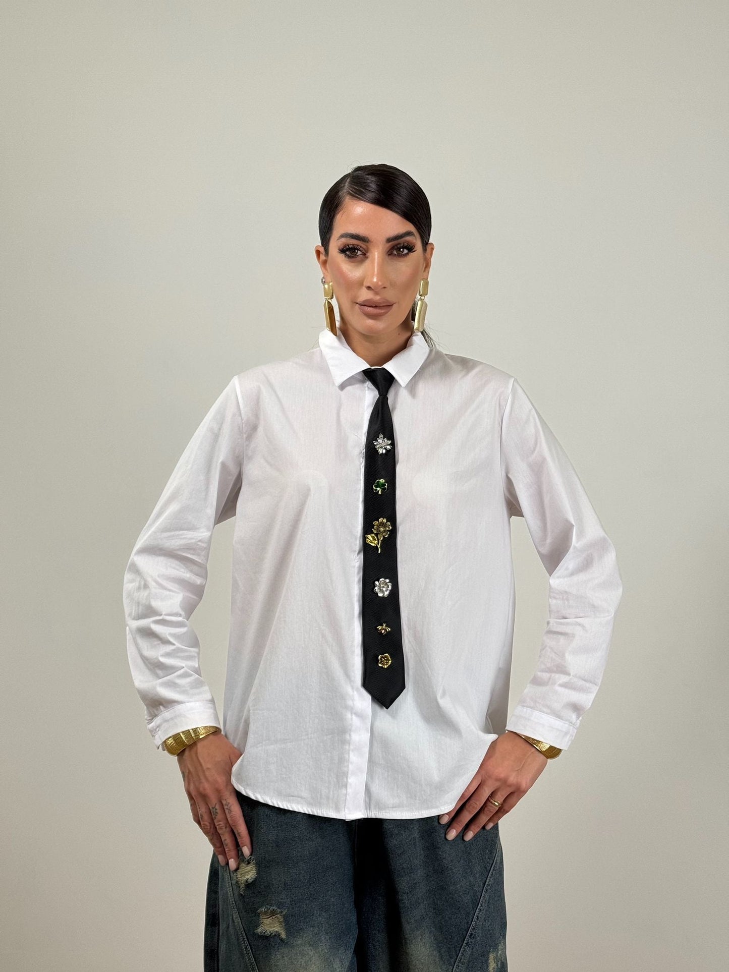 Camicia BIANCA STRECH 50320