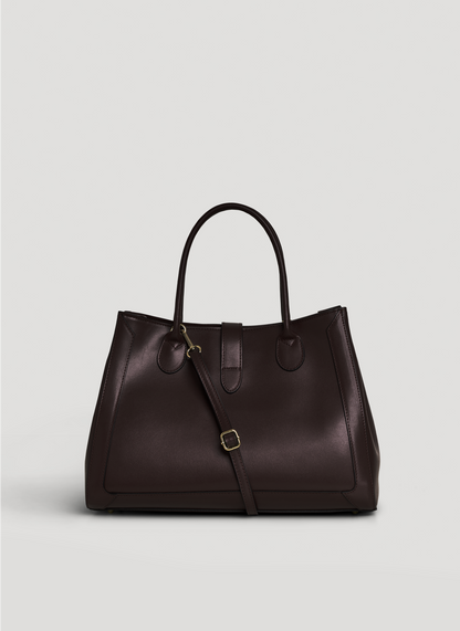 Borsa Chloe in pelle spazzolata Testa di moro