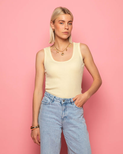 RIBBED SINGLET BOTERGEEL
