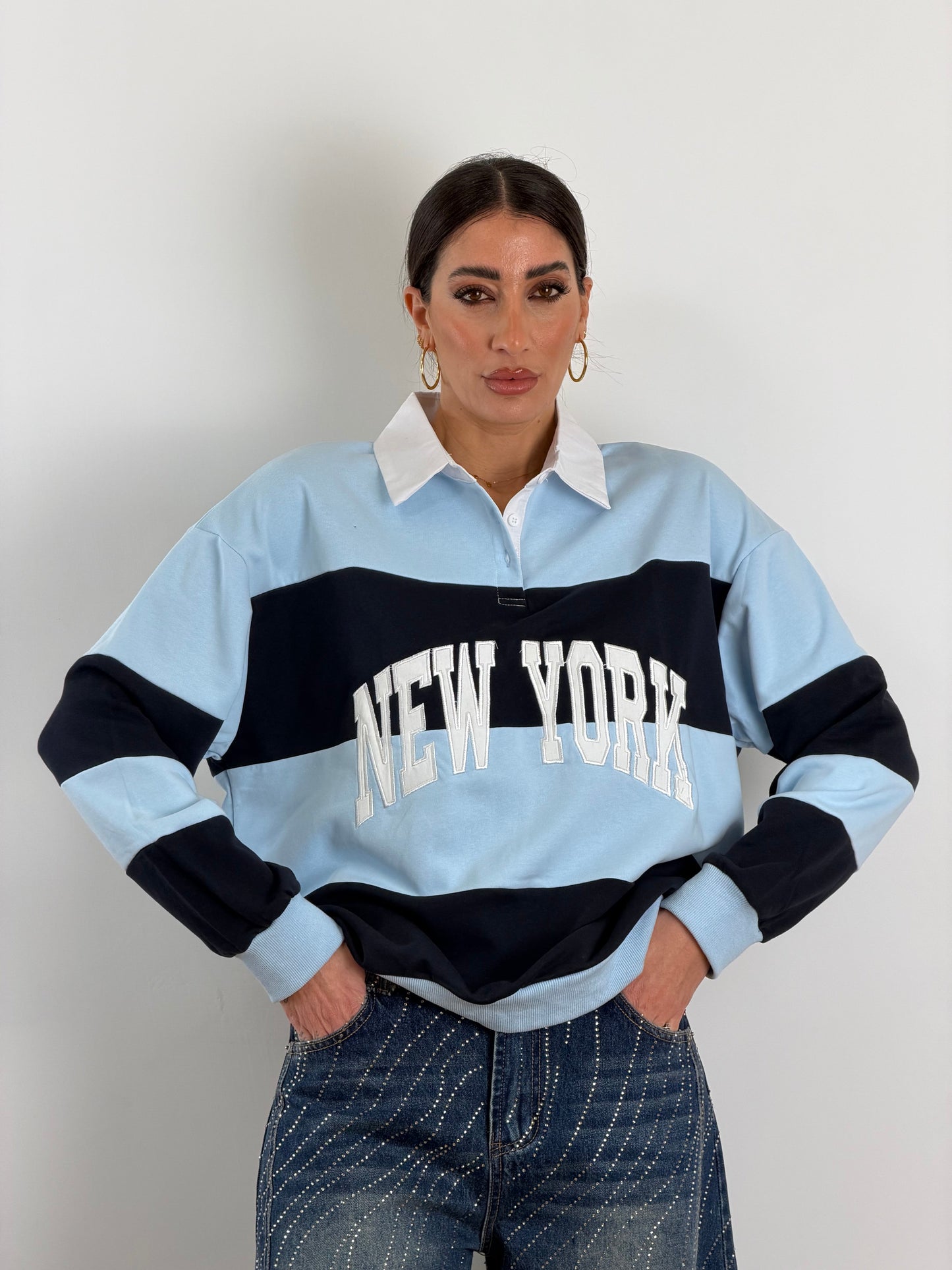 Polo NY azzurra G67575