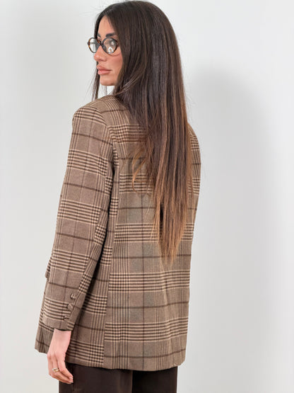 Blazer marrone scozzese 12323