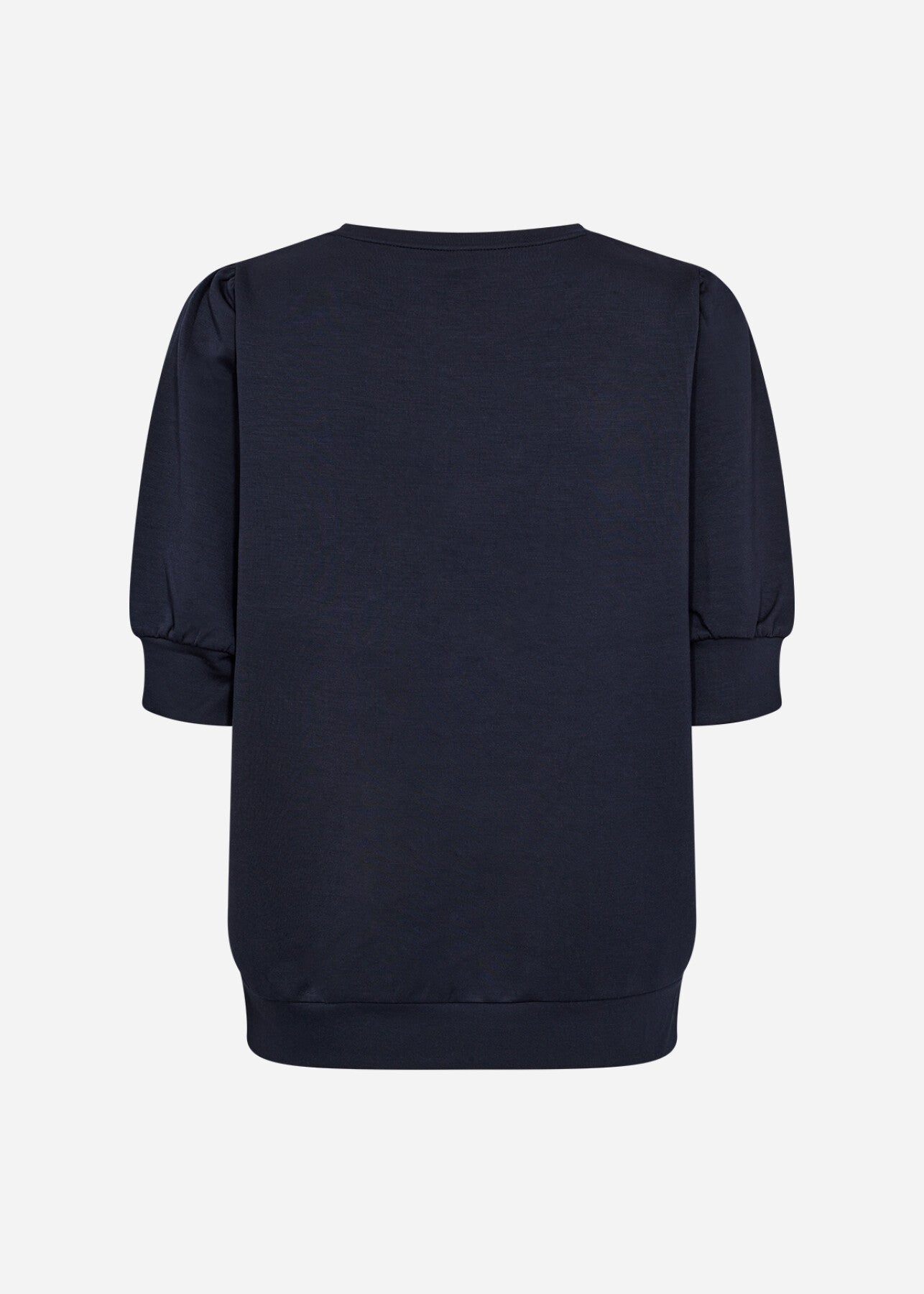 Elena™ – Blusa de Felpa con Mangas Cortas Azul Marino