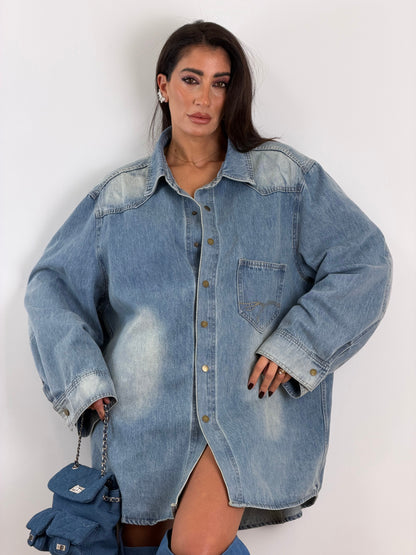 Maxi Camicia Denim 50166
