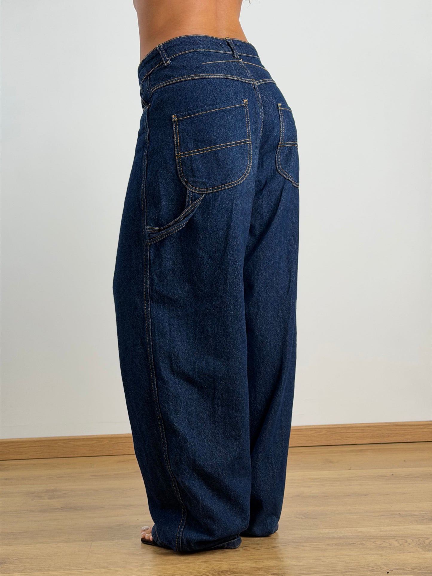 Jeans ballon blu scuro DM136