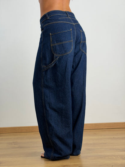 Jeans ballon blu scuro DM136