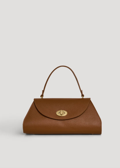 Borsa Florence in pelle Togo Cuoio