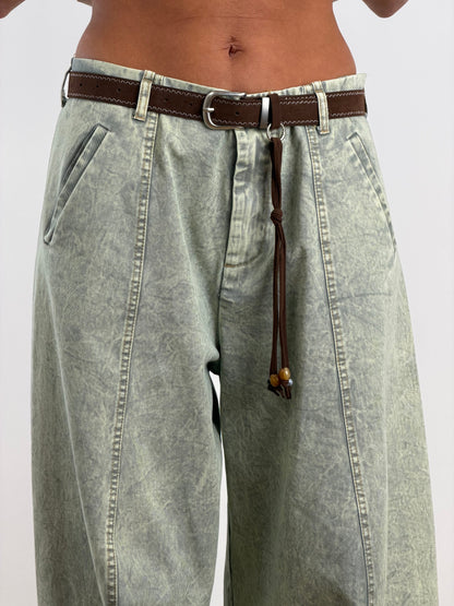 Jeans sfumato verde TR811