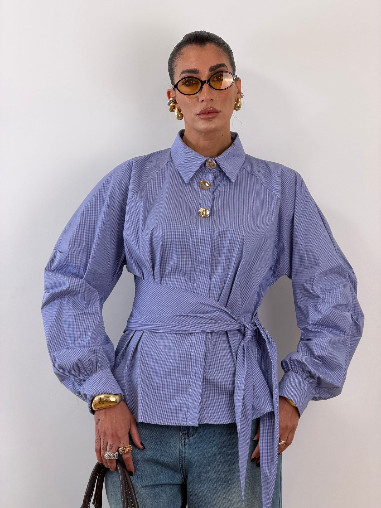 Camicia evita azzurra 33361
