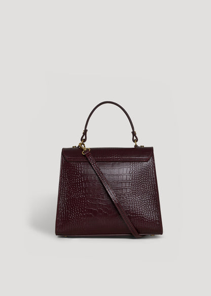 Borsa Zaira Limited Edition in Pelle Coco Bordeaux
