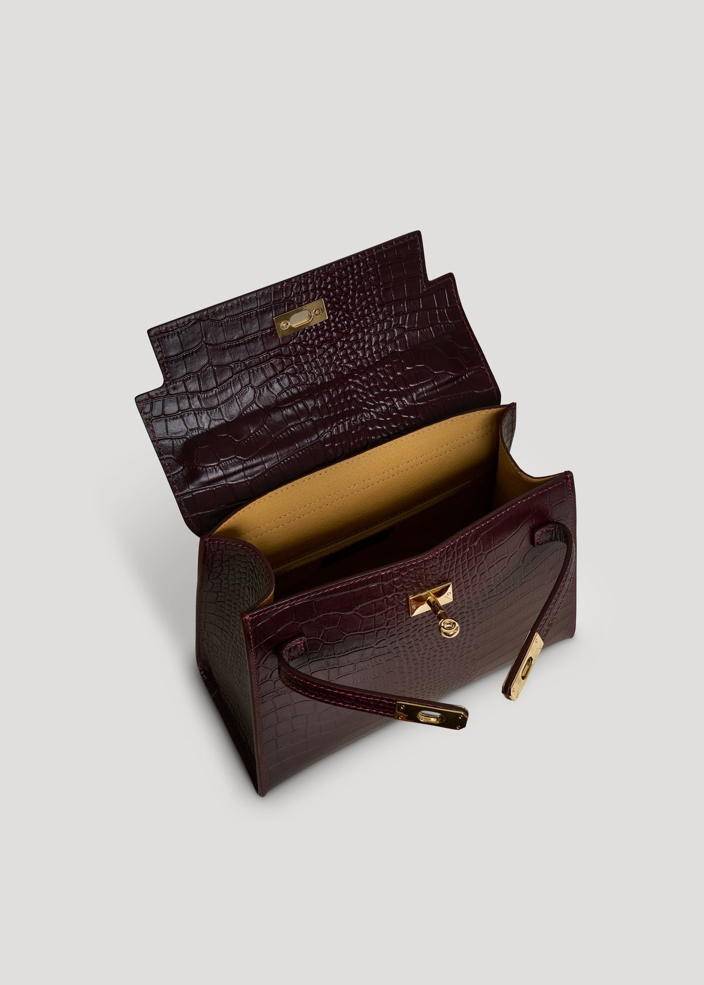 Borsa Zaira Limited Edition in Pelle Coco Bordeaux