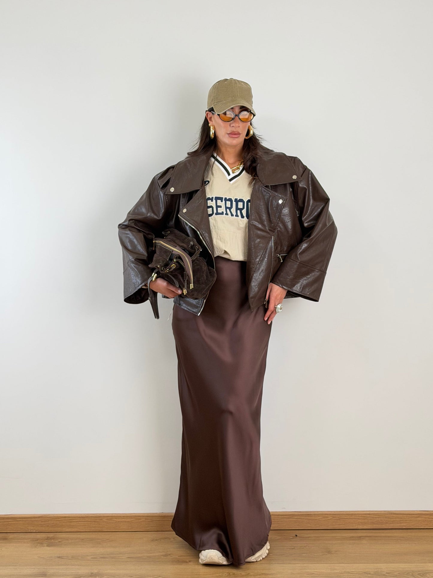 Giacca Biker Brown HM534