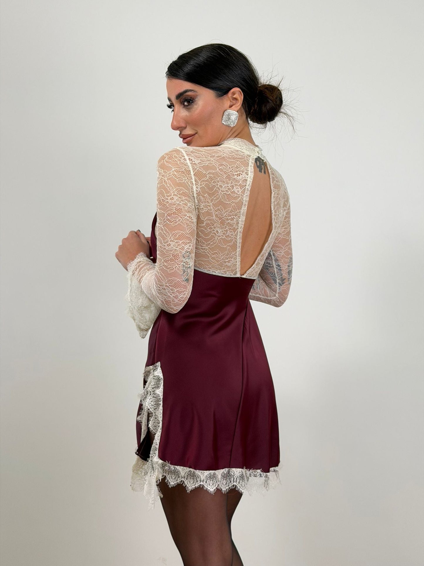 Abito bordo simil seta 27699