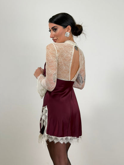Abito bordo simil seta 27699
