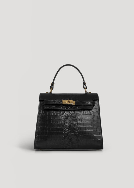 Borsa Zaira Limited Edition in Pelle Coco Nera