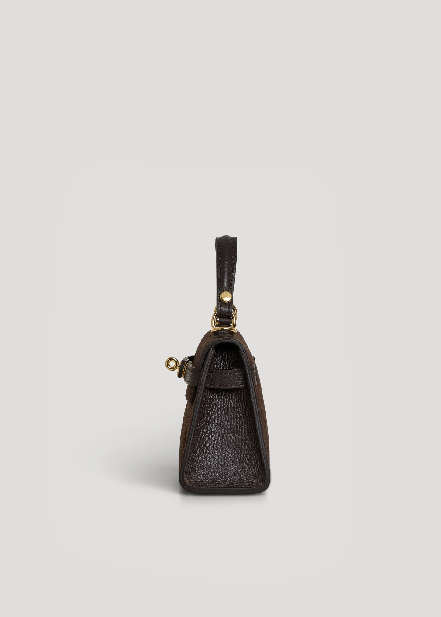 Borsa Victoria in Camoscio e Pelle Testa di Moro