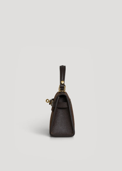Borsa Victoria in Camoscio e Pelle Testa di Moro