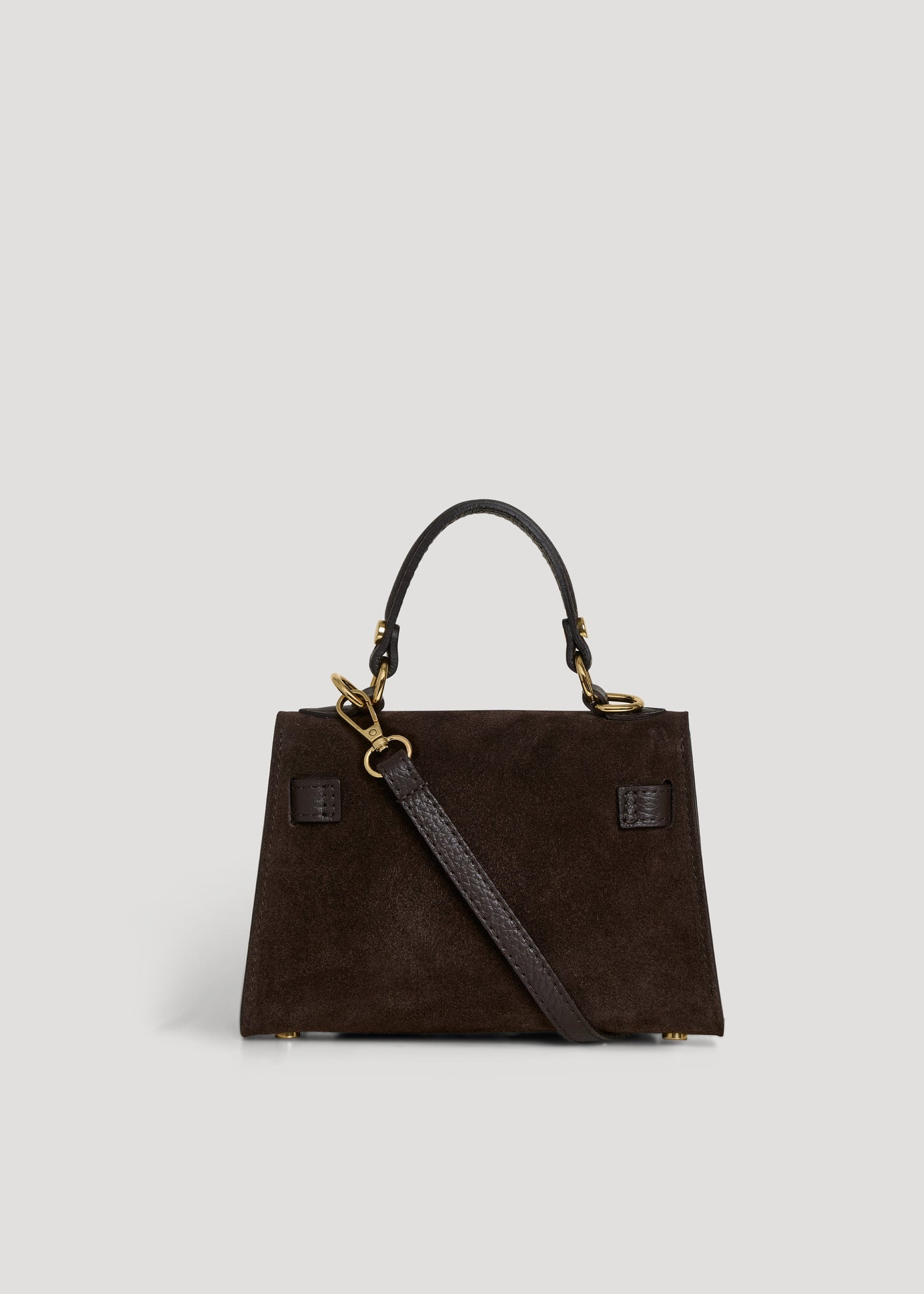 Borsa Victoria in Camoscio e Pelle Testa di Moro