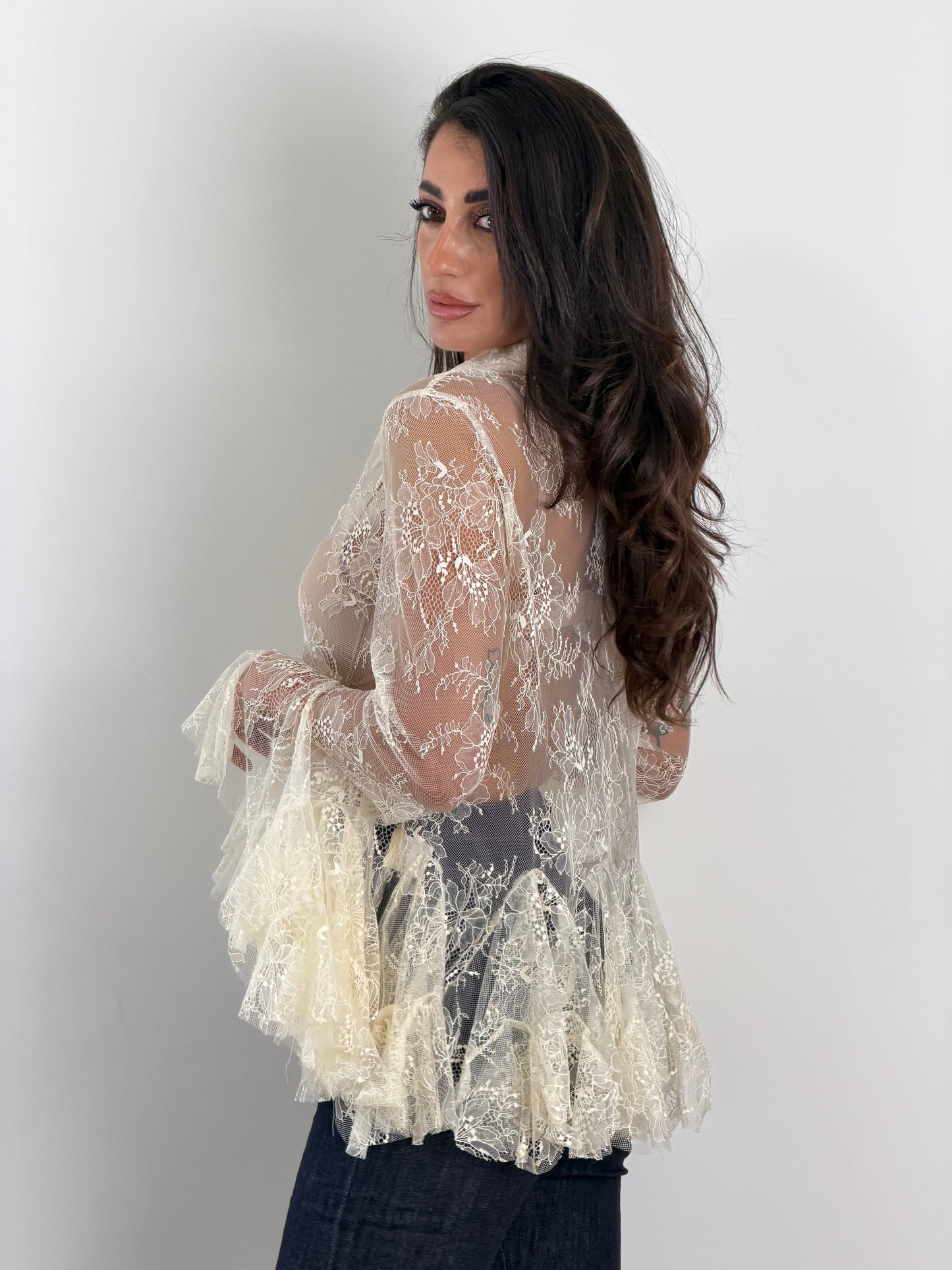 Camicia Romantic Avorio Y01