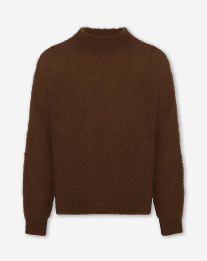 LEAH MOHAIR KNIT BRUIN